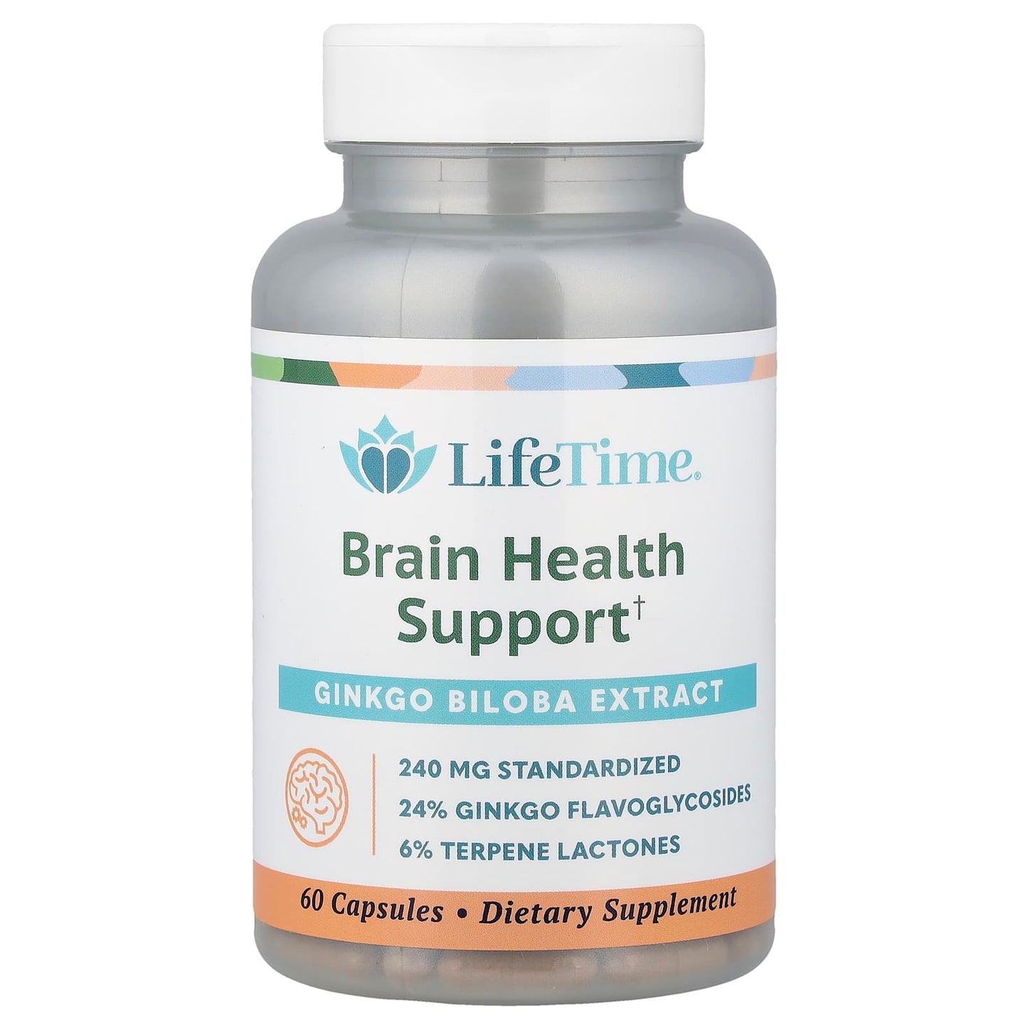 LifeTime Vitamins, Brain Health Support, 60 Capsules - Image 1