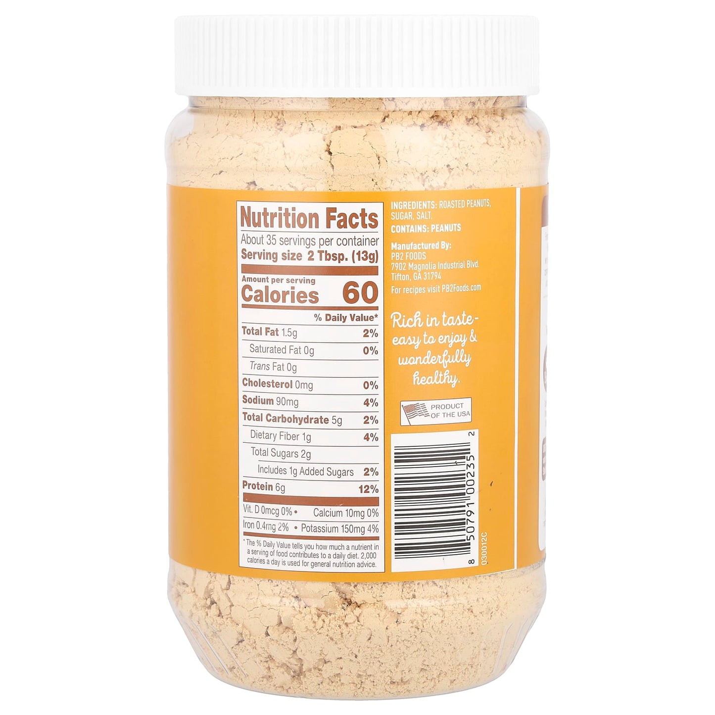 PB2 Foods, Original Powdered Peanut Butter, 16 oz (454 g) - Image 2