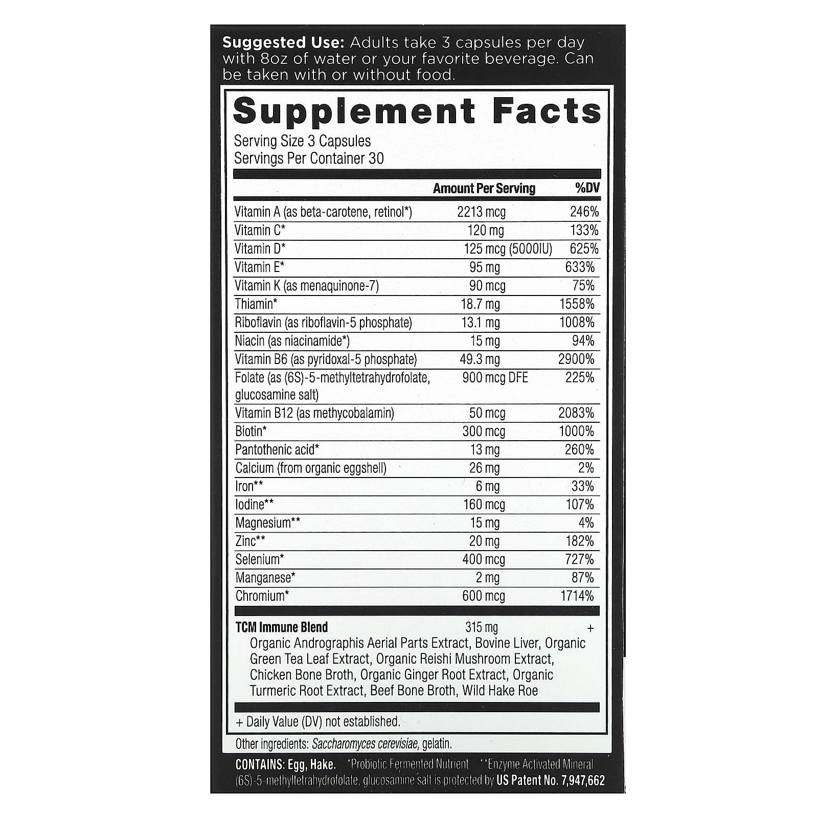 Ancient Nutrition Immune Support Multivitamin 90 Capsules - Image 2