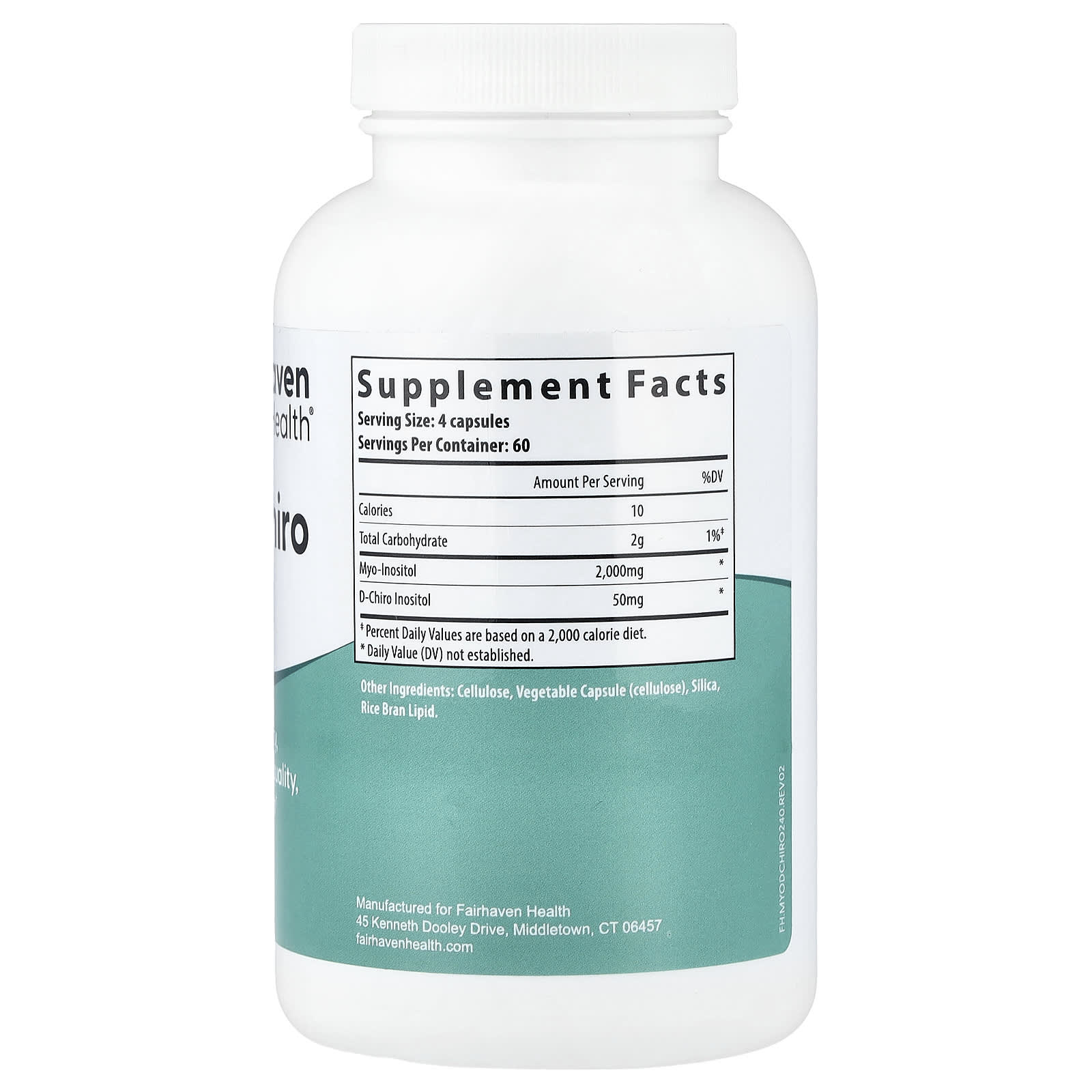 Fairhaven Health Myo + D-Chiro Inositol Fertility Support Supplement - Image 2