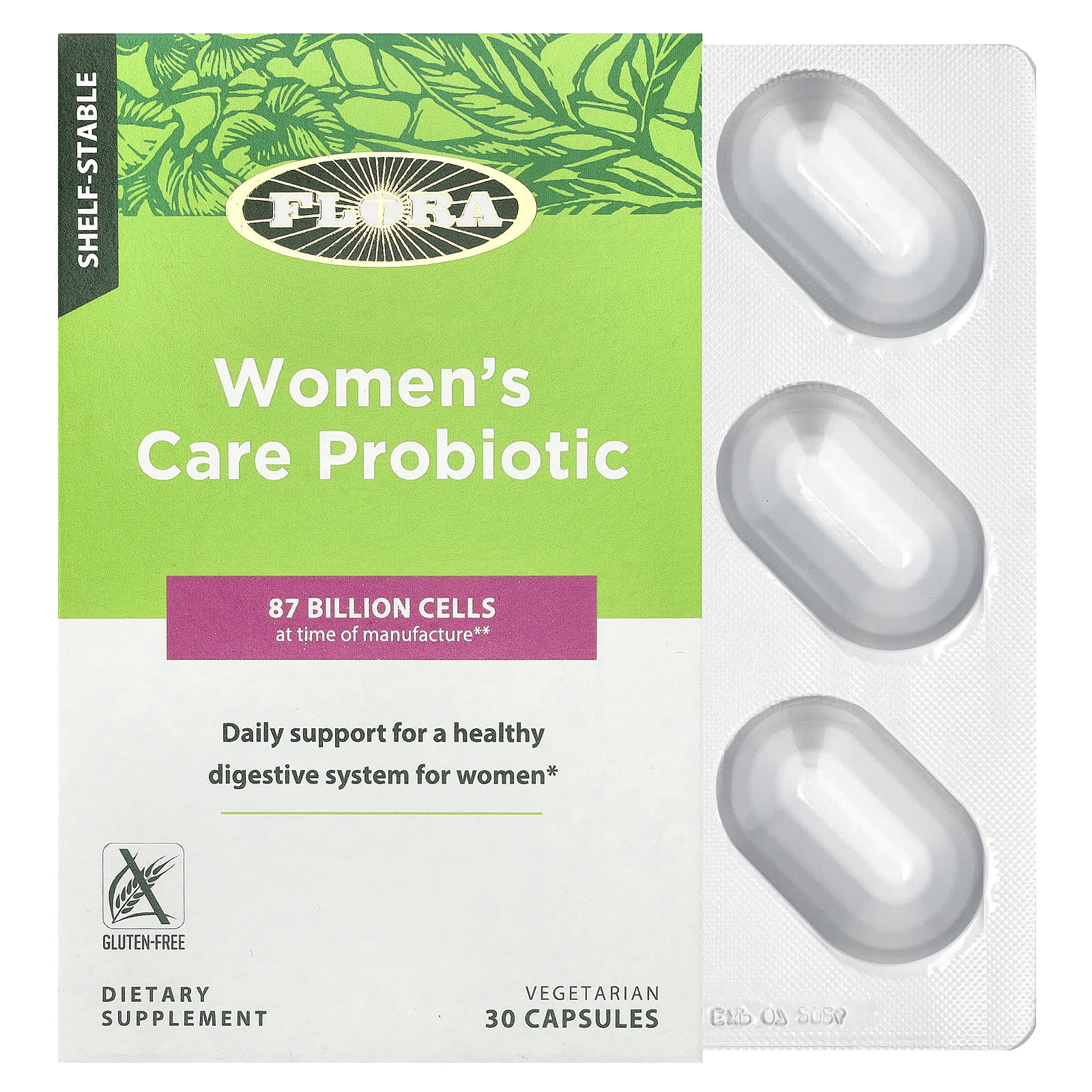 Flora Women's Care Probiotic - 87 Billion CFU for Healthy Digestion - Image 1