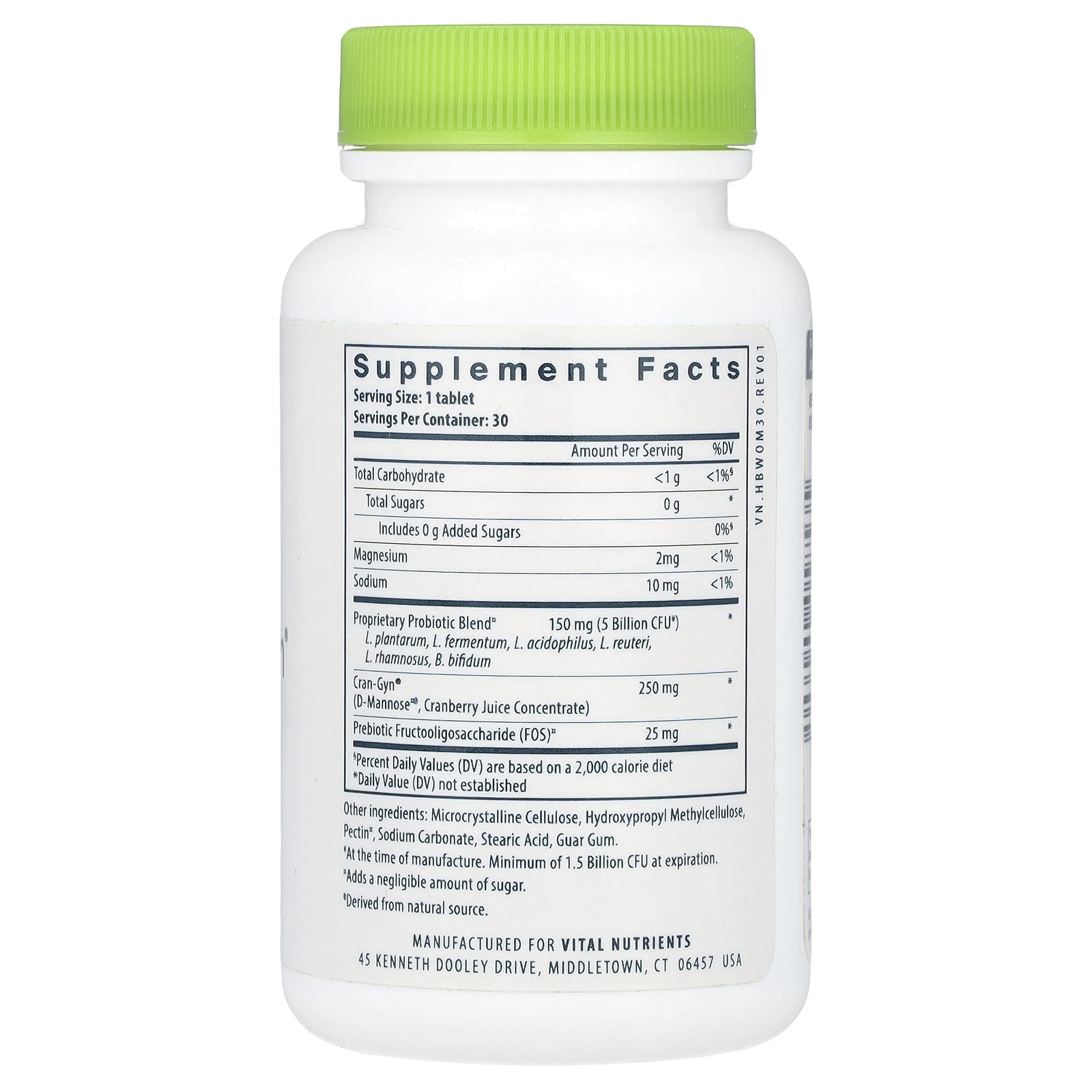 Vital Nutrients, Hyperbiotics®, Pro-Women® Probiotic, 30 Vegan Tablets - Image 2