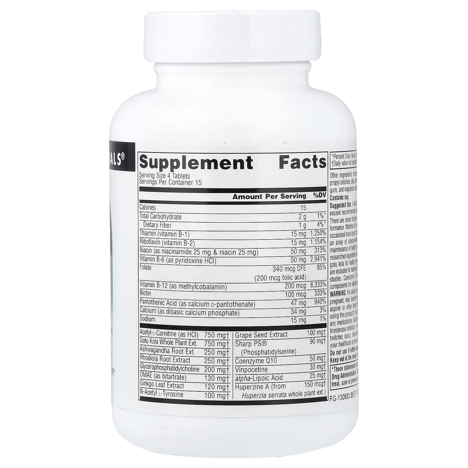 Source Naturals, Brain Charge®, 60 Tablets - Image 2