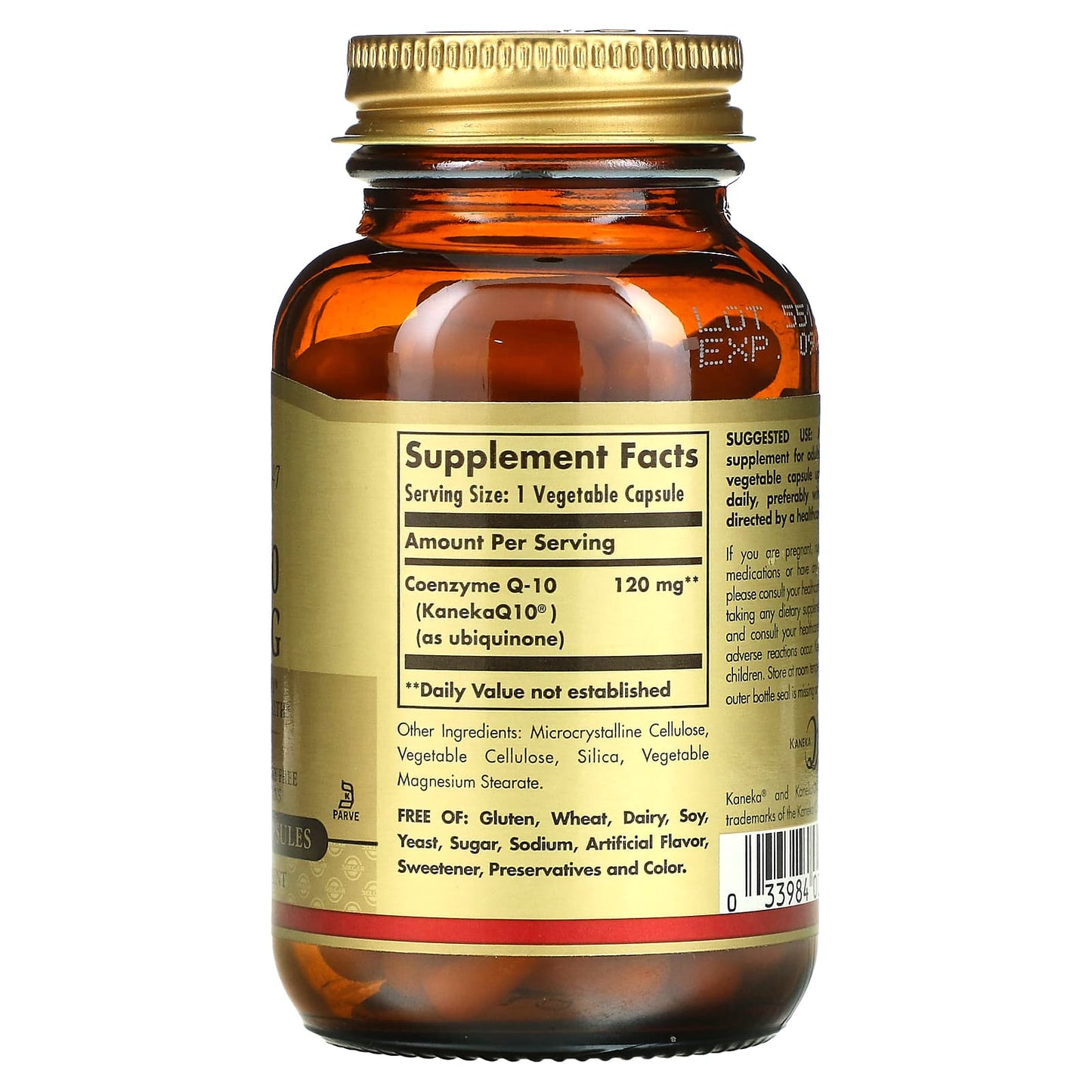 Solgar, Vegan CoQ-10, 120 mg, 60 Vegetable Capsules