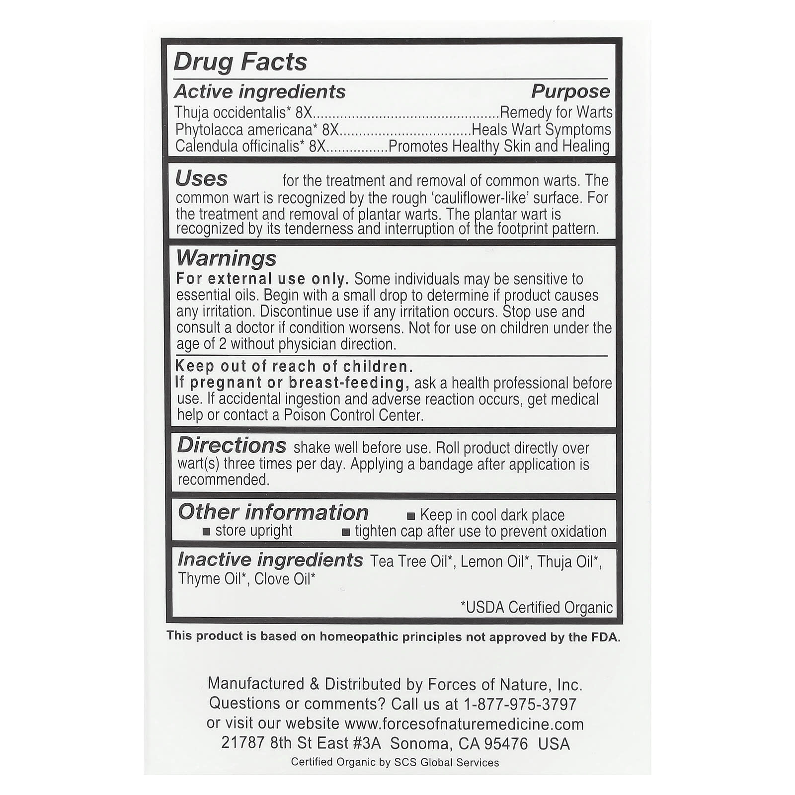 USDA Certified Organic Wart Remover for Common & Plantar Warts - Image 2