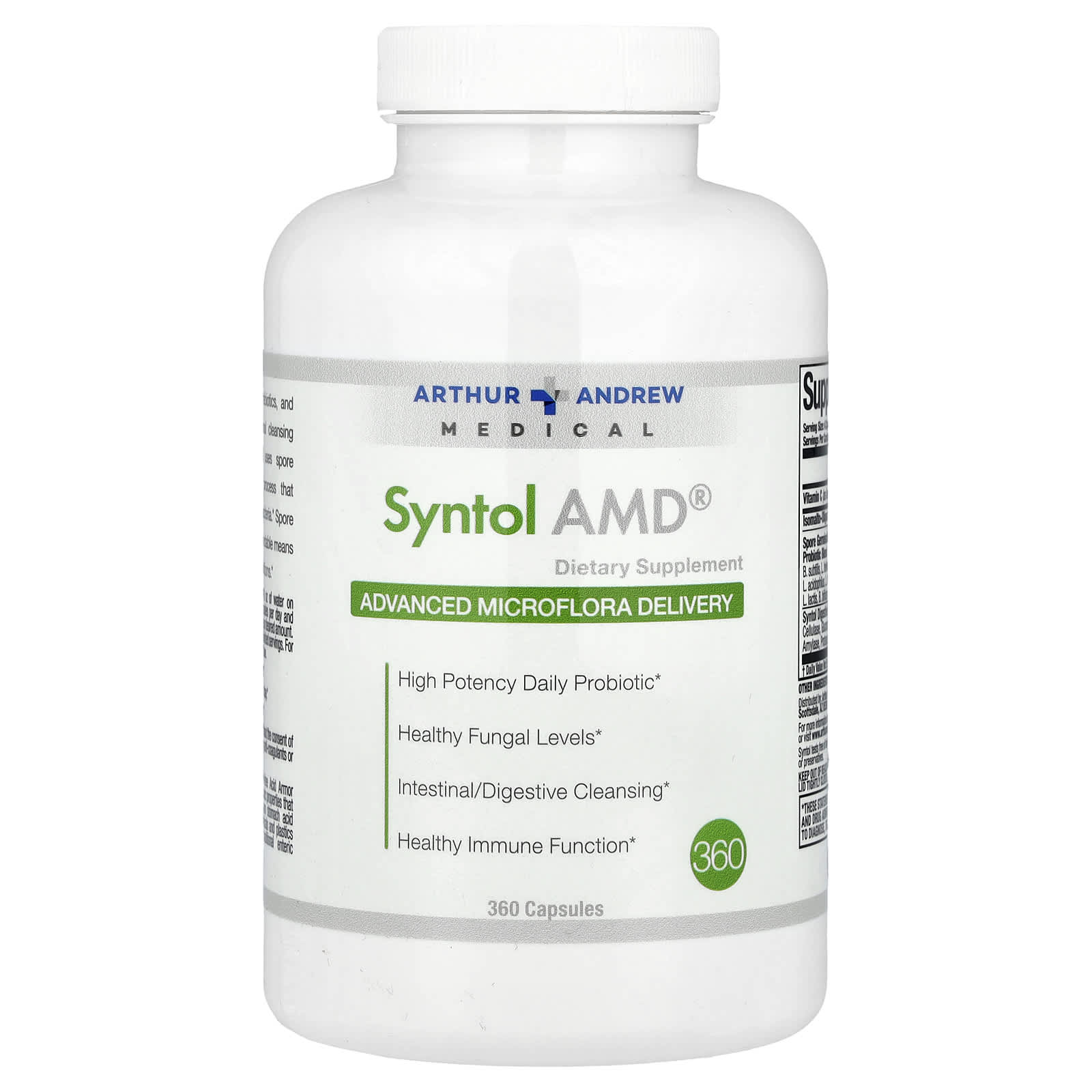 Arthur Andrew Medical Syntol AMD Probiotic Support 360 Capsules - Image 1
