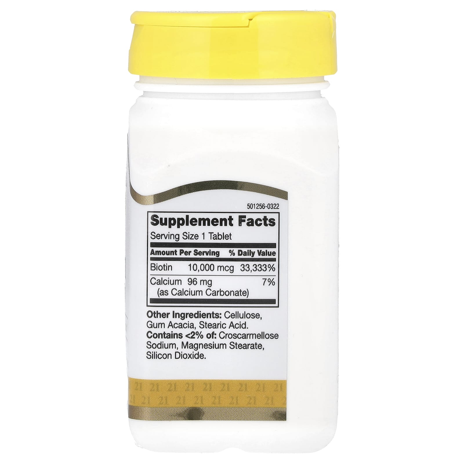 21st Century Biotin 10,000 mcg - 120 Tablets for Hair, Skin & Nail Support - Image 2