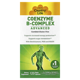 Country Life Advanced Coenzyme B-Complex, 120 Vegan Capsules