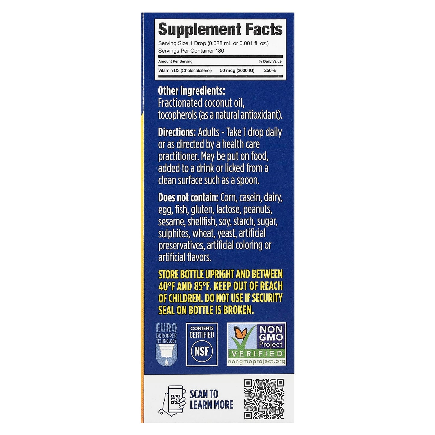 Ddrops Liquid Vitamin D3 2000 IU, 0.17 fl oz (5 ml) - Boost Immune Function - Image 2