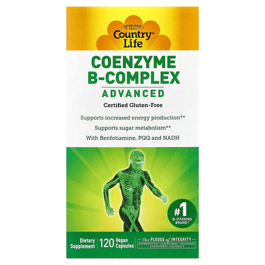 Country Life Advanced Coenzyme B-Complex, 120 Vegan Capsules - Image 1