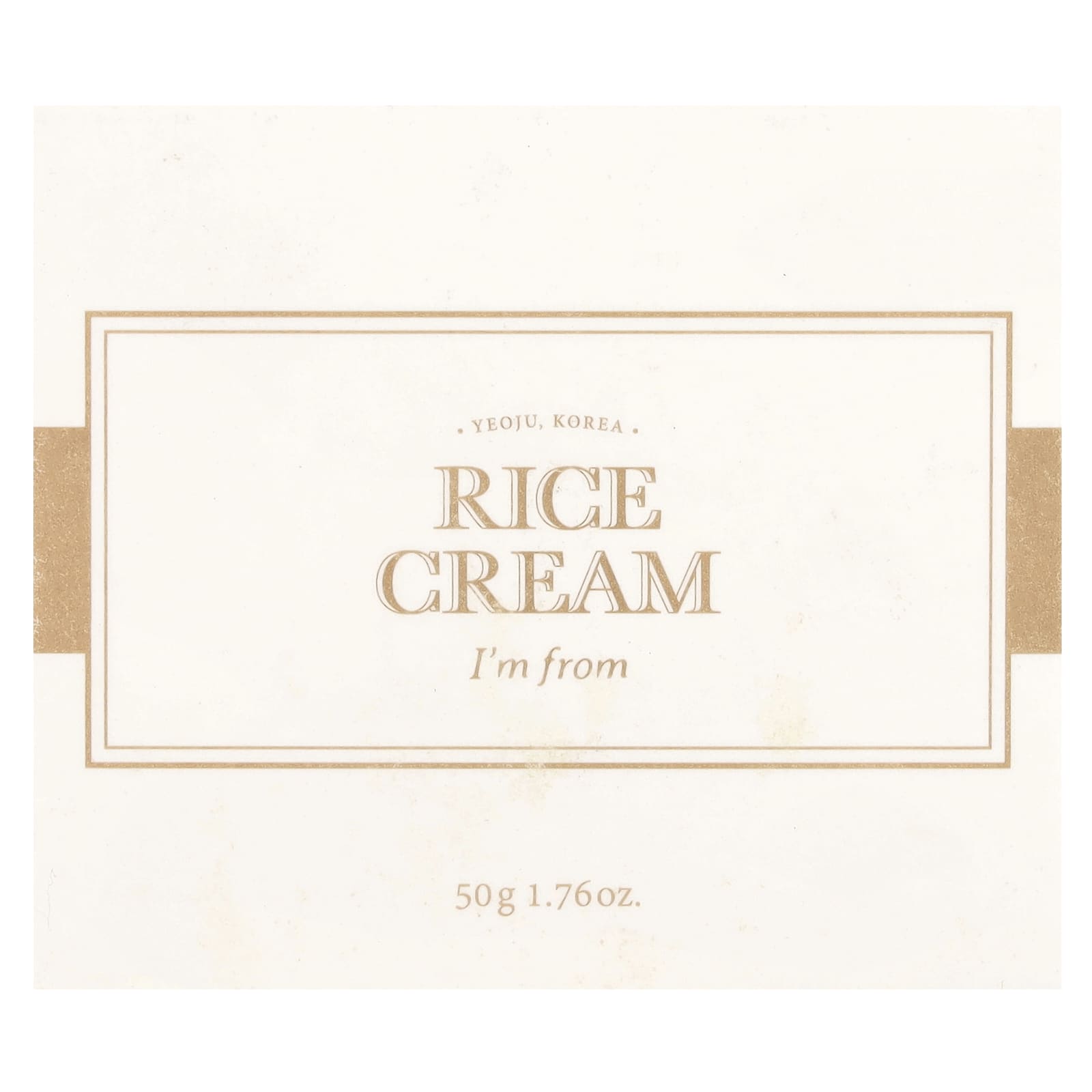 Korean Skincare, Rice Cream for Hydration and Soothing, 1.76 oz - I'm From - Image 2