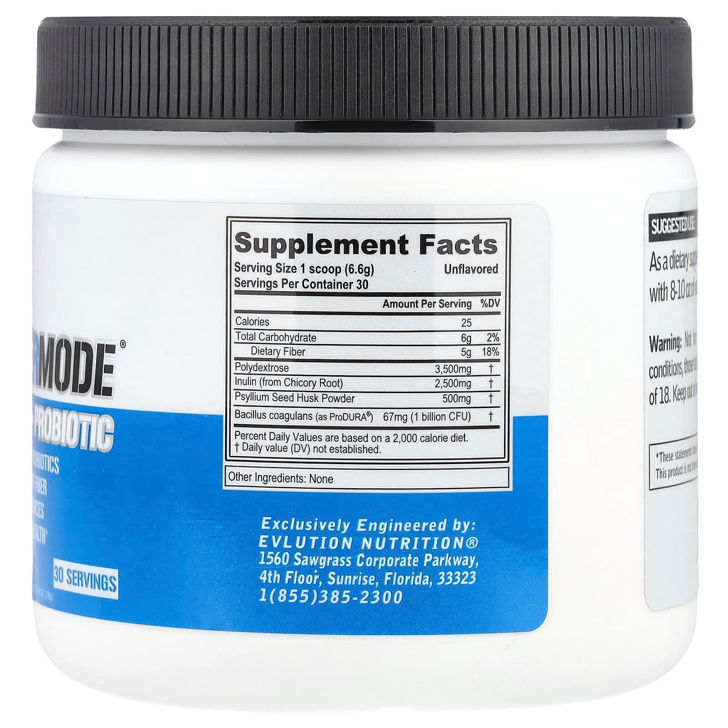 Boost Digestive Health with EVLution Nutrition FiberMode 6.98 oz - Image 2