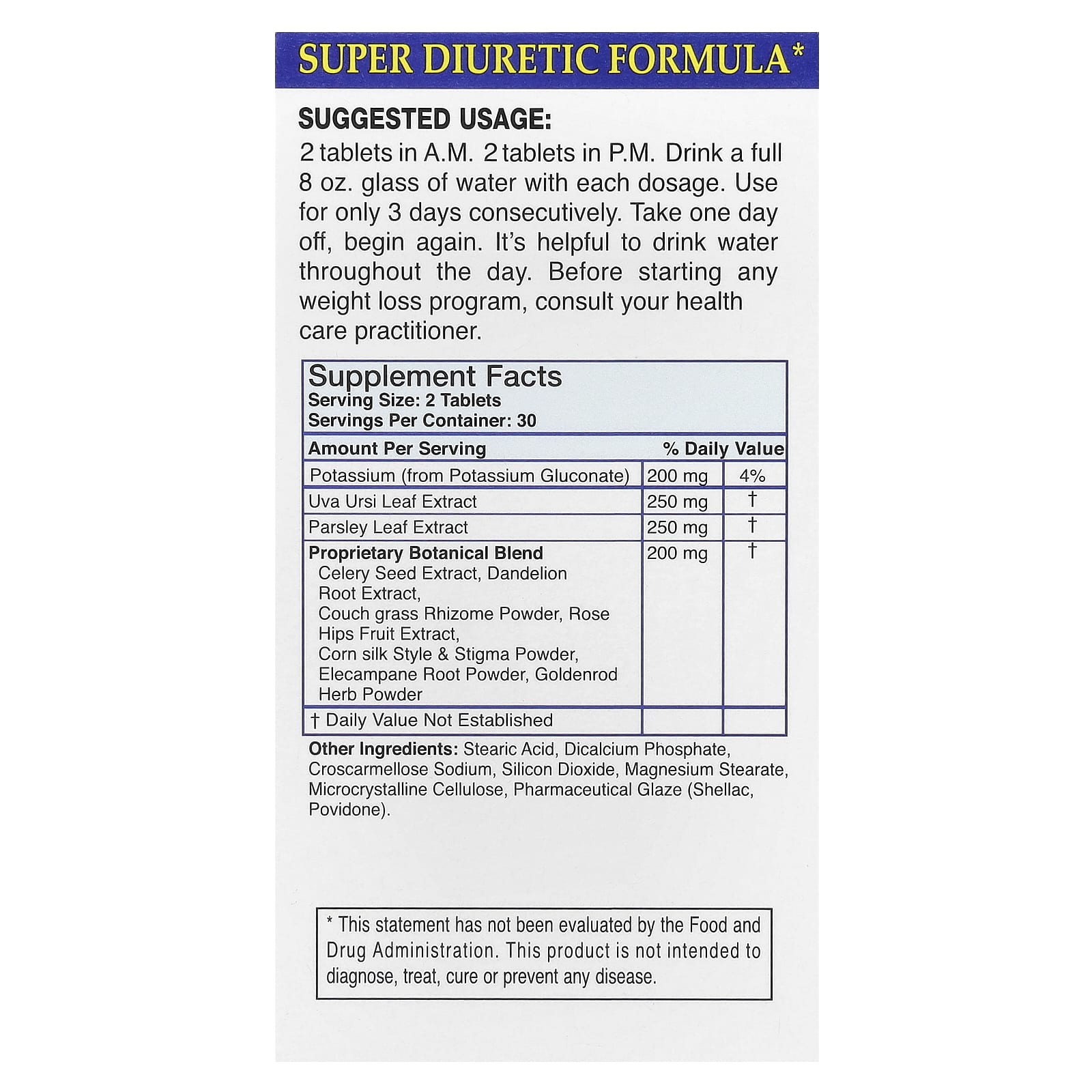 Natural Water Pills by Absolute Nutrition for Quick Weight Loss Relief - Image 2