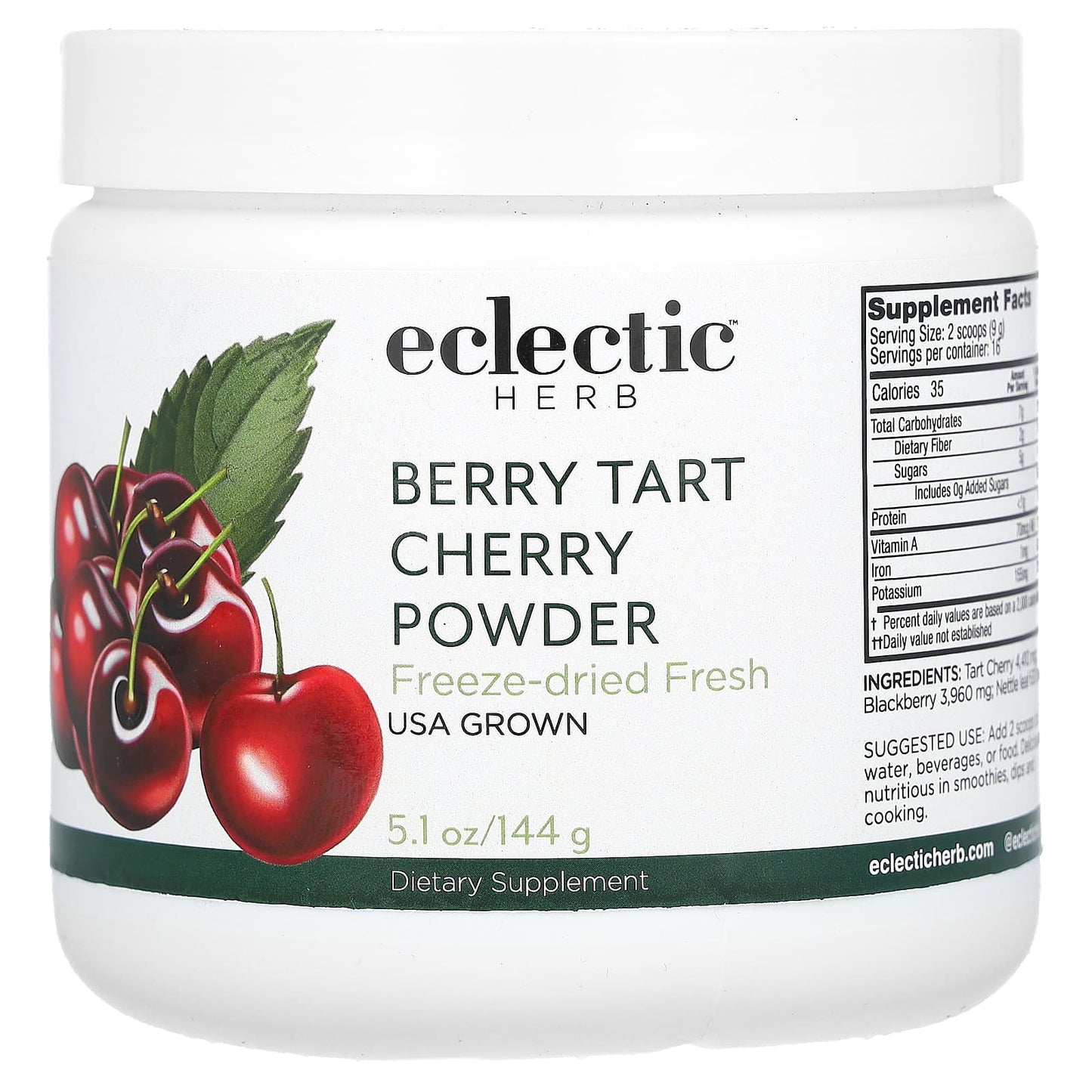 Tart Cherry Berry Powder by Eclectic Herb for Joint Support - Image 1