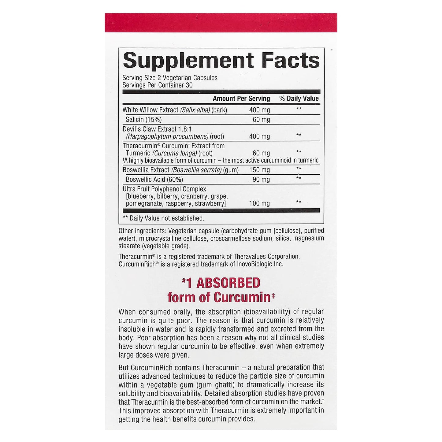 Natural Factors, CurcuminRich®, Joint Curcumizer®, 60 Vegetarian Capsules - Image 2
