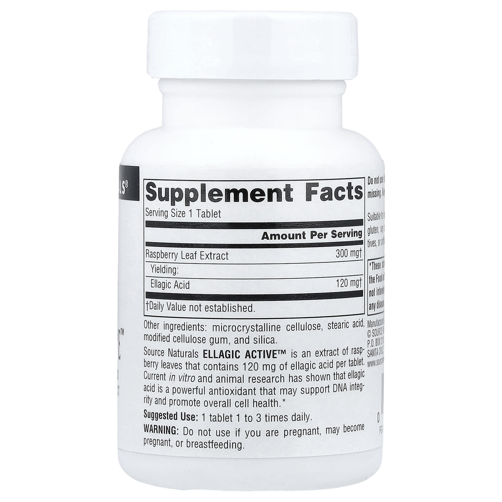 Source Naturals, Ellagic Active™, 60 Tablets - Image 2