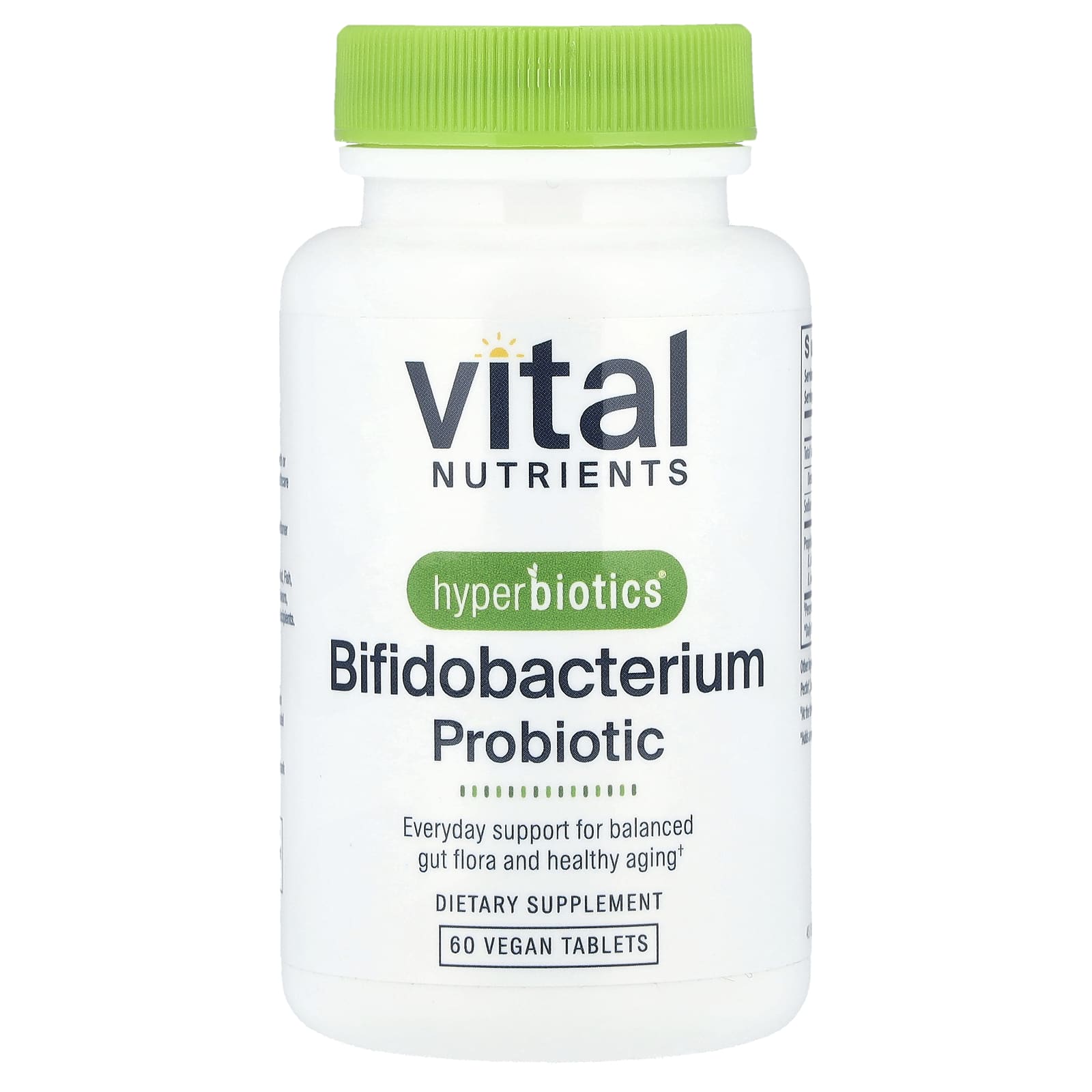 Vital Nutrients, Hyperbiotics®, Bifidobacterium Probiotic, 60 Vegan Tablets - Image 1