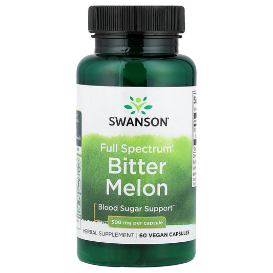 Swanson, Full Spectrum® Bitter Melon, 500 mg, 60 Vegan Capsules - Image 1