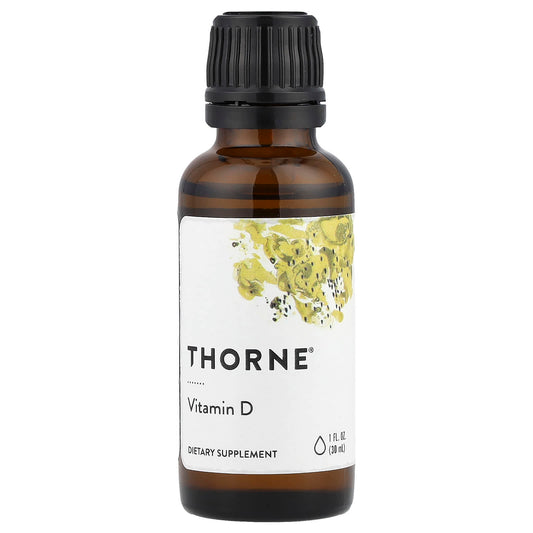 Thorne, Vitamin D Liquid, 1 fl oz (30 ml) (25 mcg per Serving)