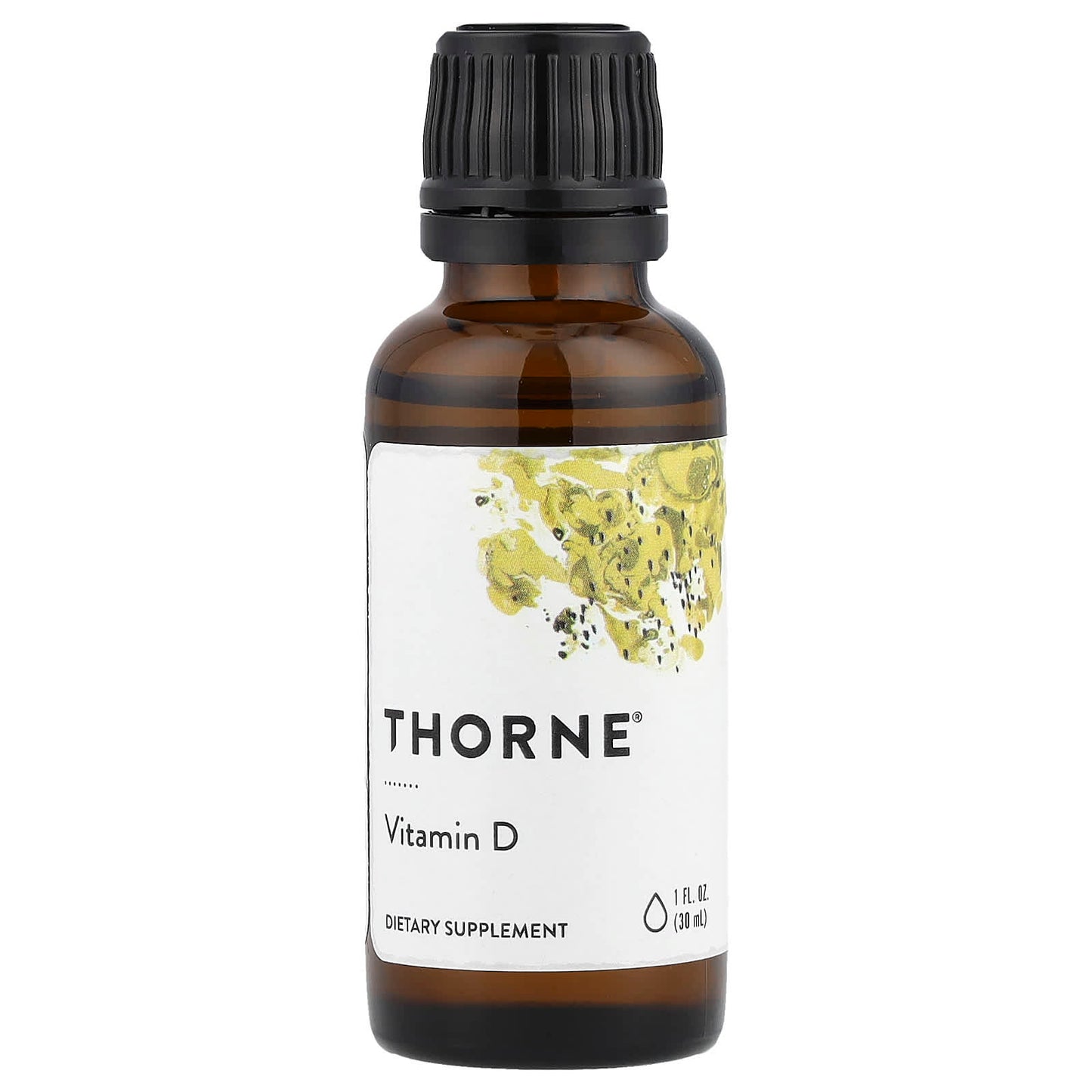 Thorne, Vitamin D Liquid, 1 fl oz (30 ml) (25 mcg per Serving) - Image 1