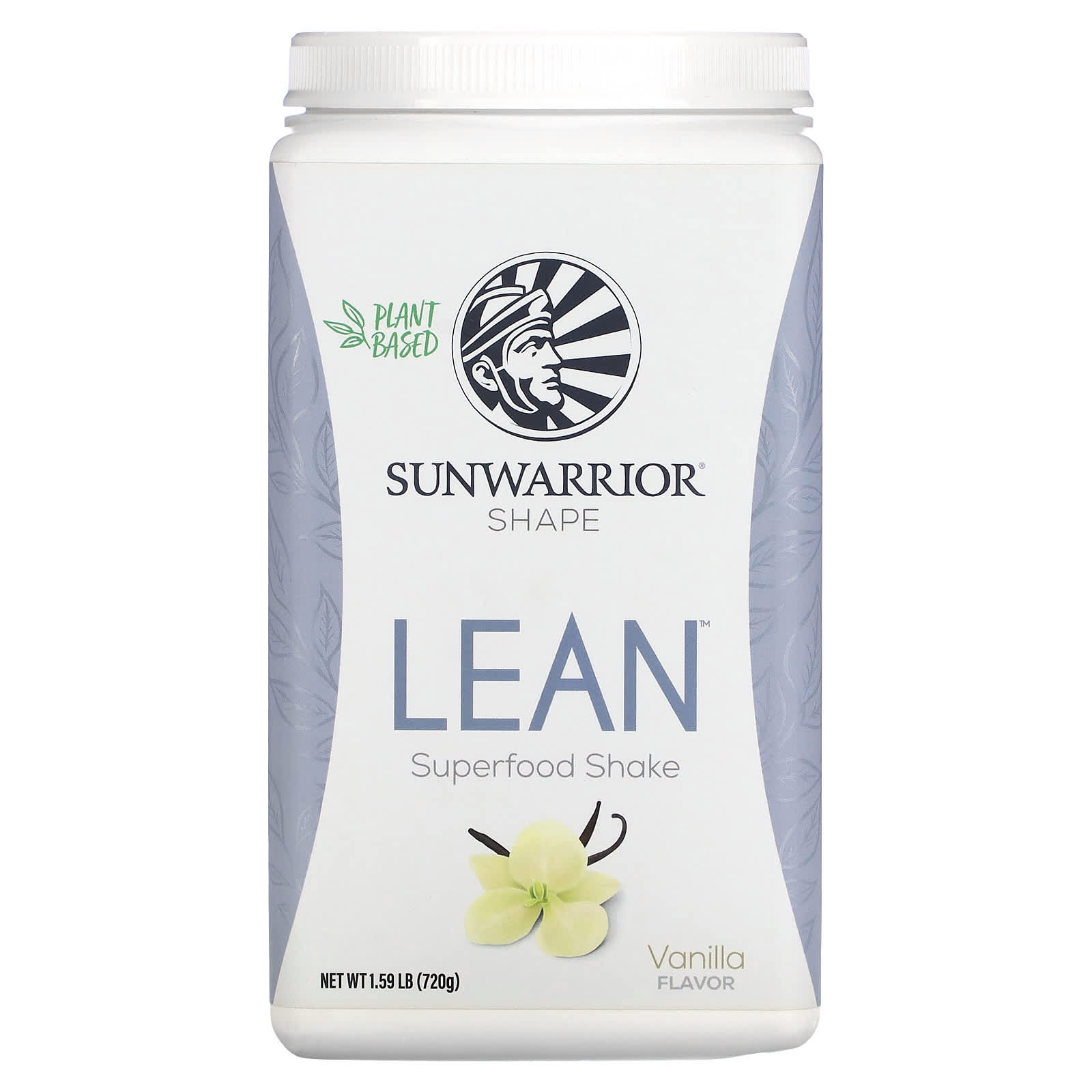 Sunwarrior, Lean Superfood Shake, Vanilla, 1.59 lb (720 g) - Image 1