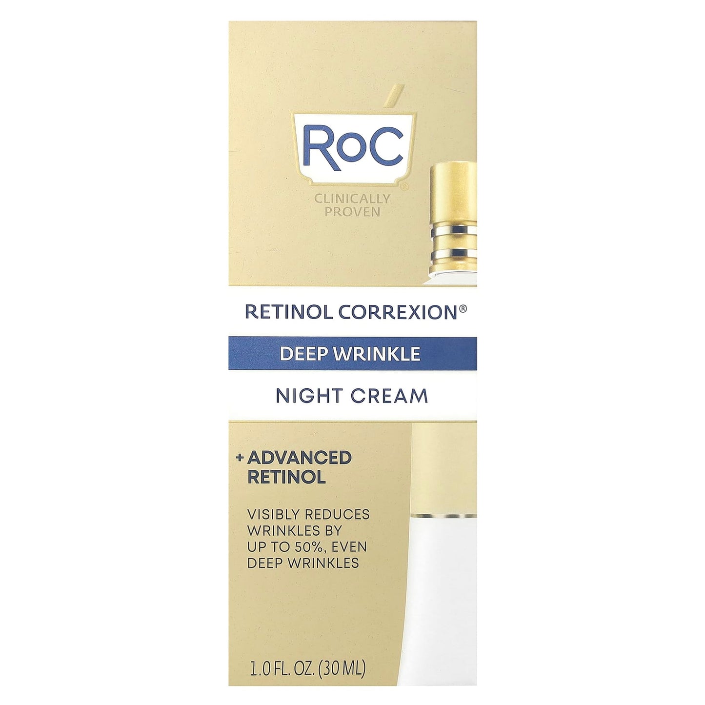 RoC, Retinol Correxion®, Deep Wrinkle Night Cream, 1 fl oz (30 ml) - Image 2