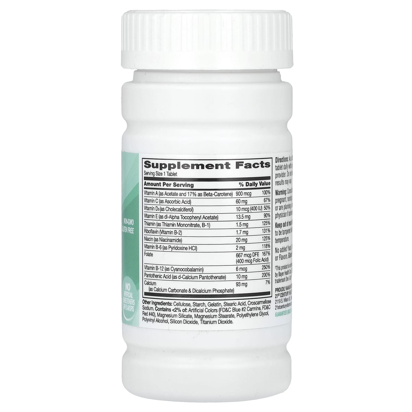 21st Century One Daily Multivitamin Supplement, 100 Tablets - Image 2