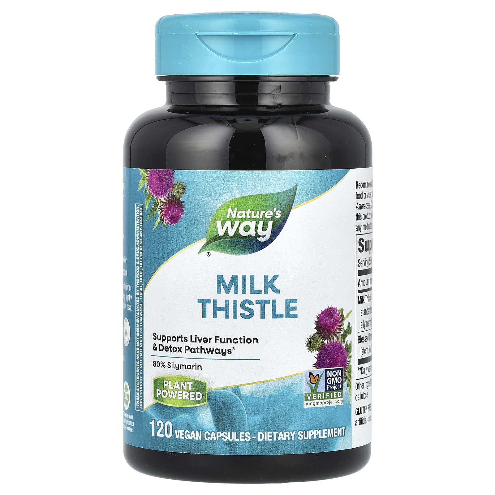Nature's Way, Milk Thistle, 120 Vegan Capsules - Image 1