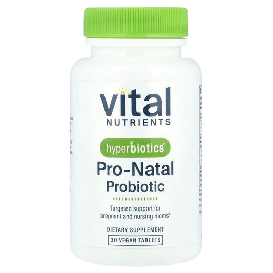 Vital Nutrients, Hyperbiotics®, Pro-Natal Probiotic, 30 Vegan Tablets - Image 1