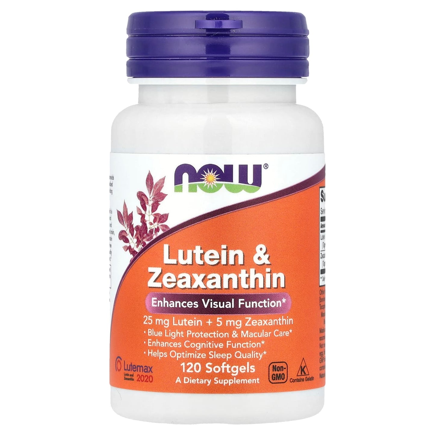 NOW Foods, Lutein & Zeaxanthin , 120 Softgels - Image 1
