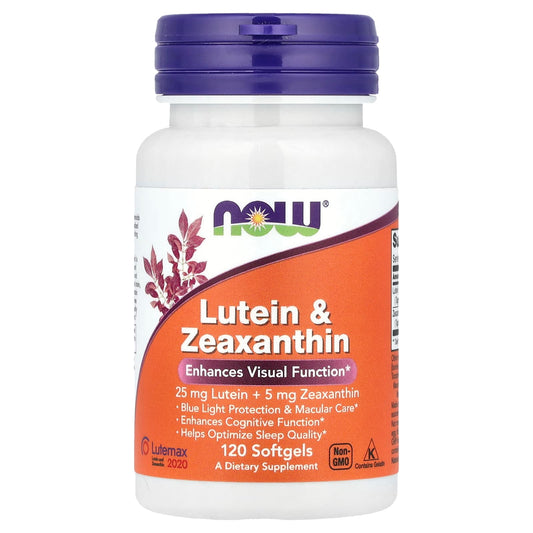 NOW Foods, Lutein & Zeaxanthin , 120 Softgels - Image 1