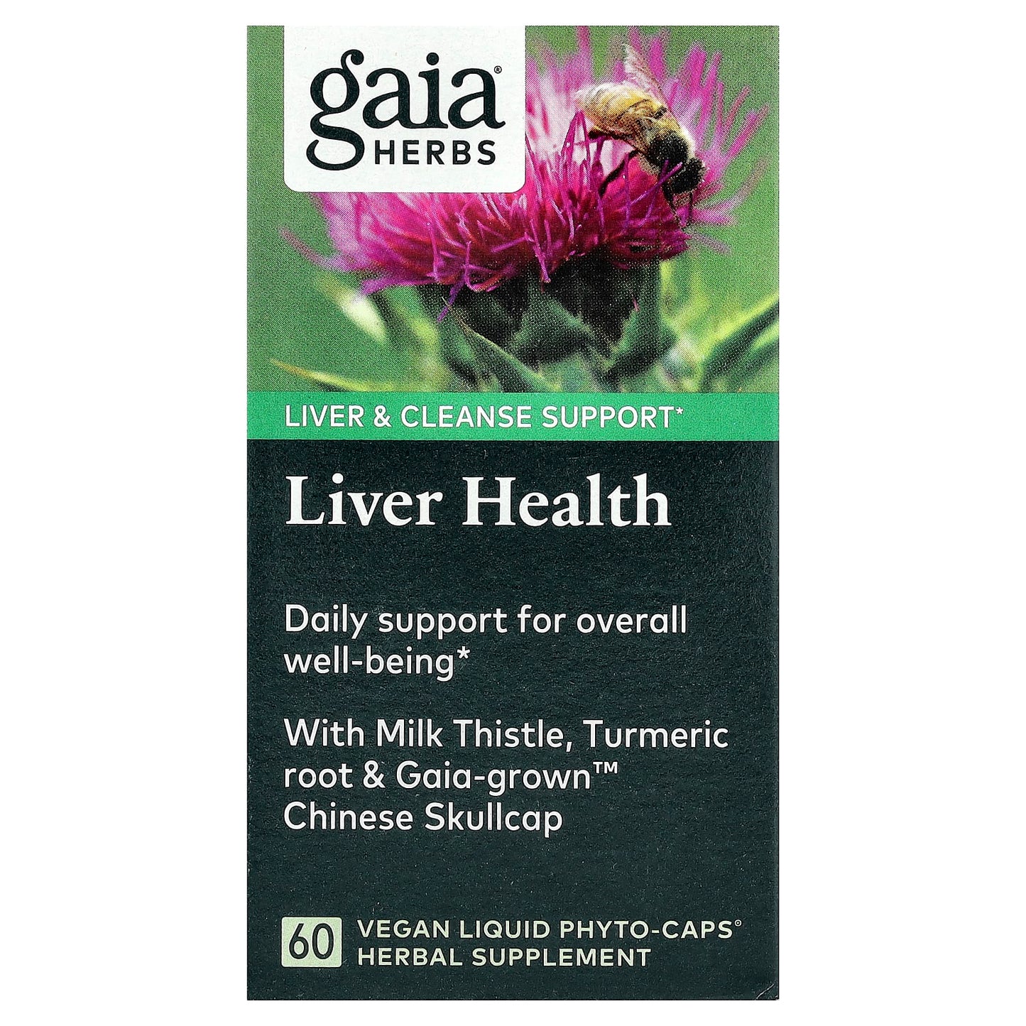 Gaia Herbs, Liver Health, 60 Vegan Liquid Phyto-Caps