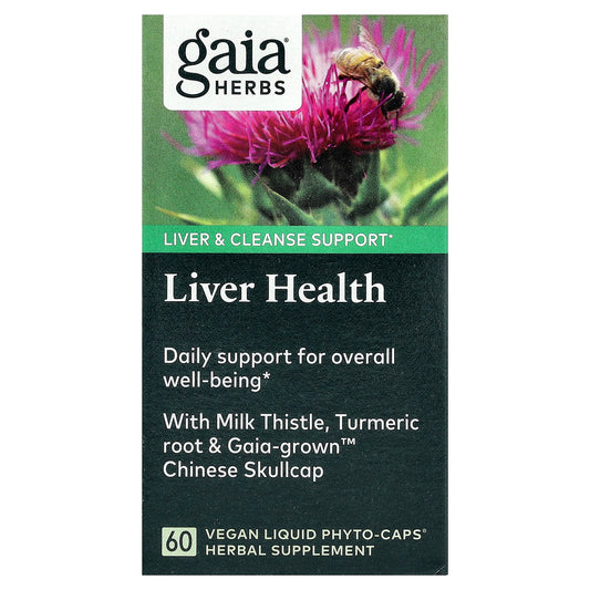 Gaia Herbs, Liver Health, 60 Vegan Liquid Phyto-Caps