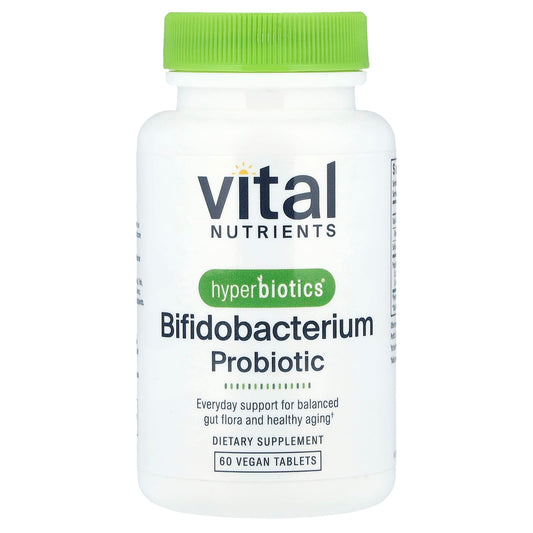 Vital Nutrients, Hyperbiotics®, Bifidobacterium Probiotic, 60 Vegan Tablets - Image 1