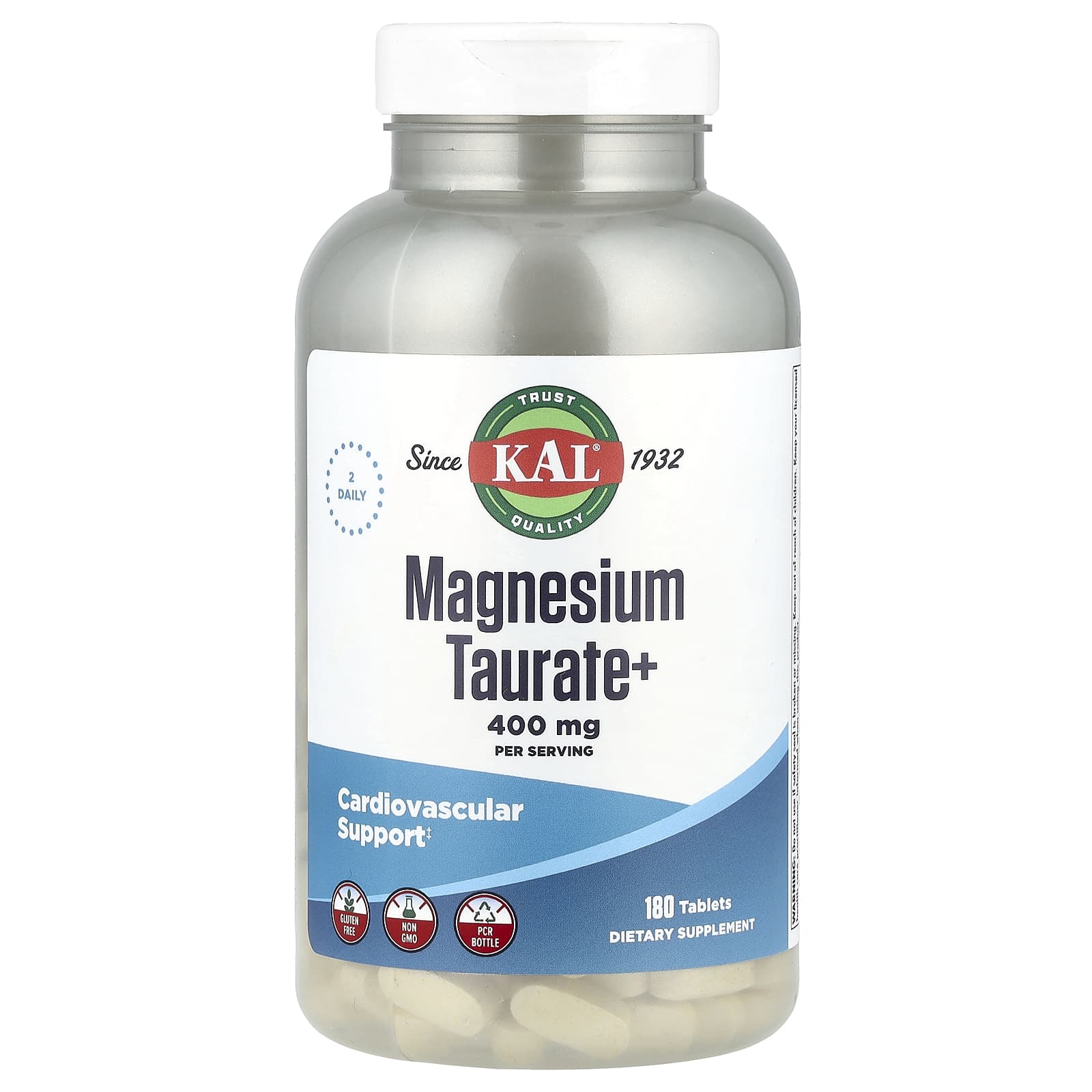Magnesium Taurate+ Supplement for Heart Health & Relaxation - KAL - Image 1