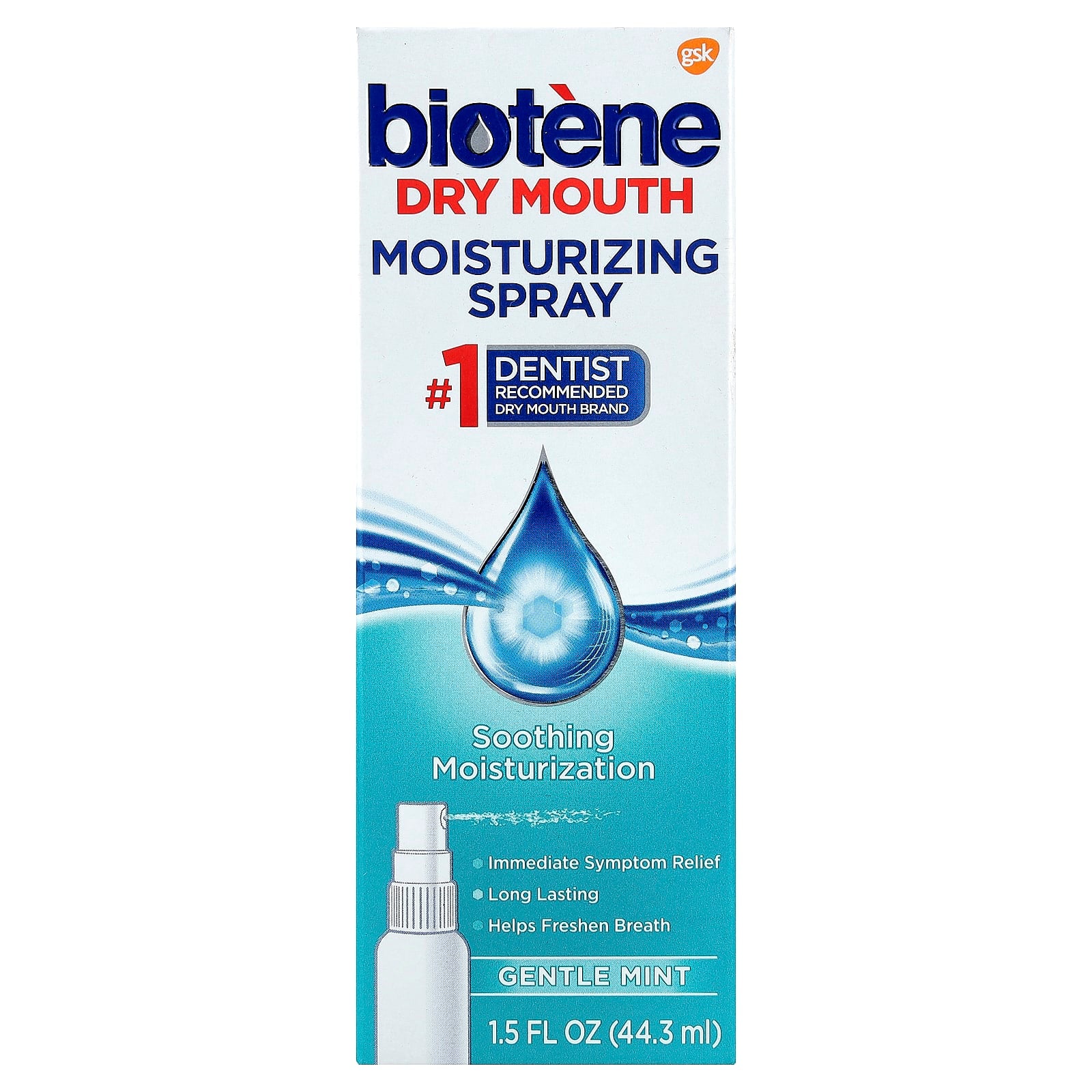 Biotene Dry Mouth Moisturizing Spray - Gentle Mint, 1.5 fl oz (44.3 ml) - Image 2