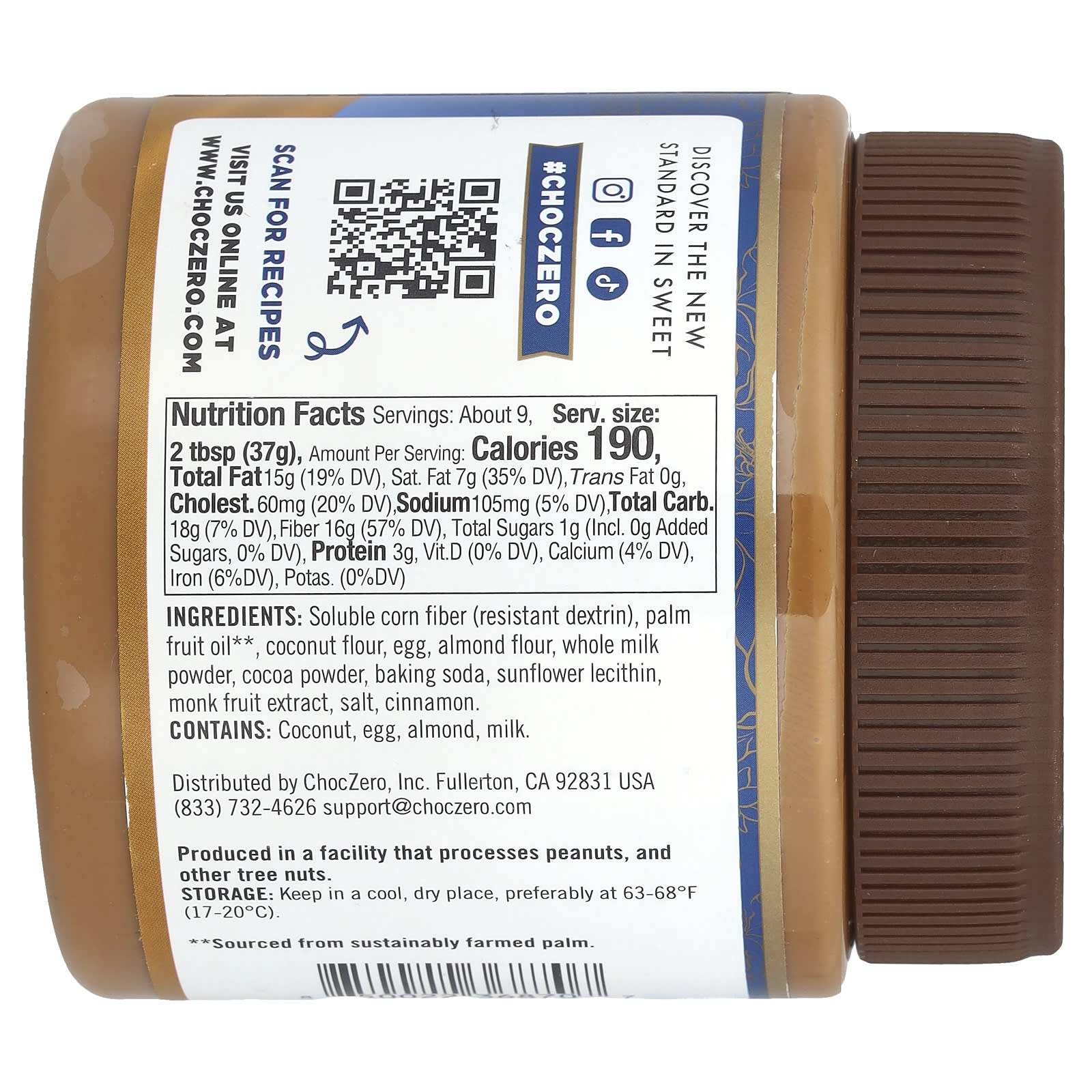 ChocZero Keto Speculoos Spread - Low Sugar Cookie Butter - Image 2