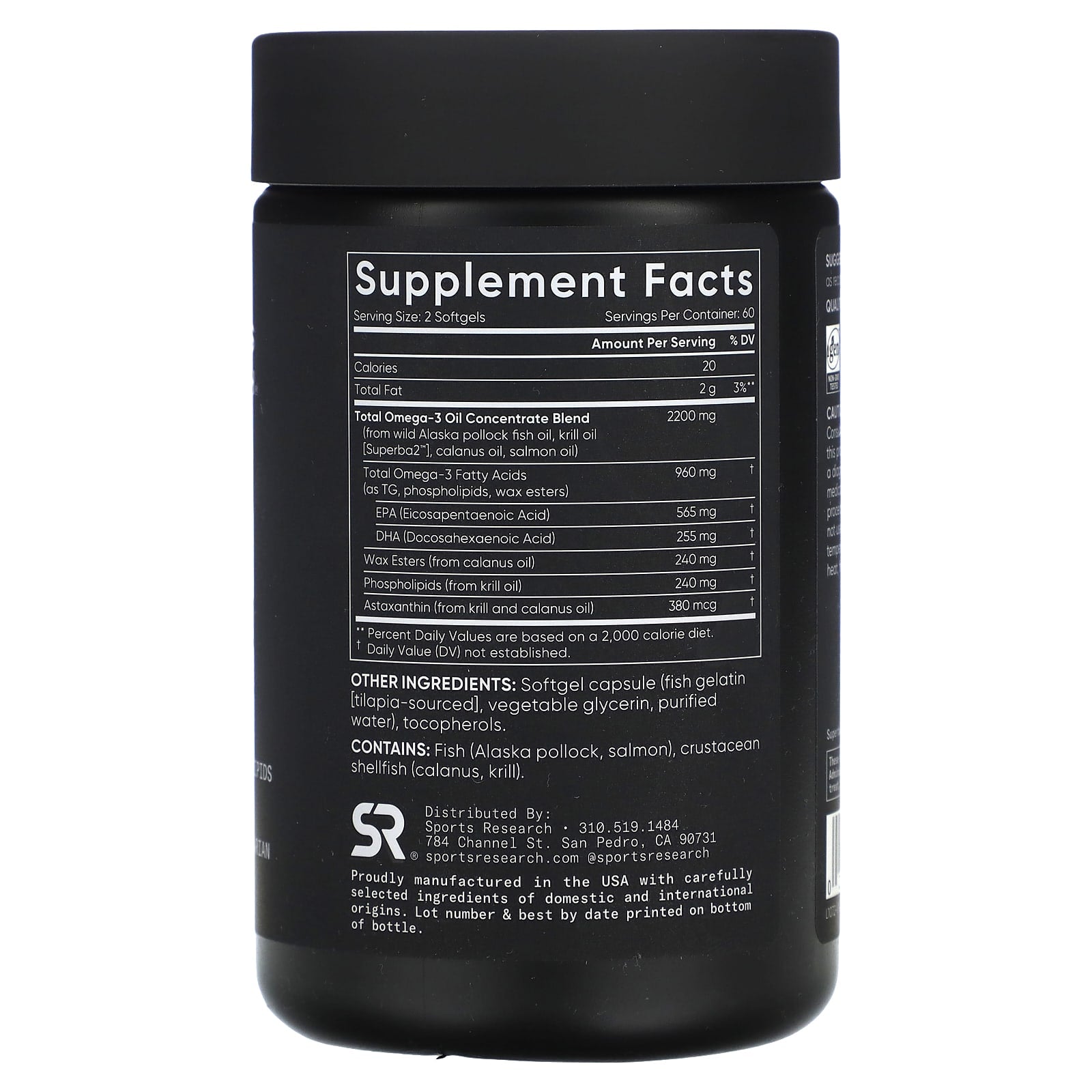 Sports Research, Total Omega-3, 120 Softgels - Image 2