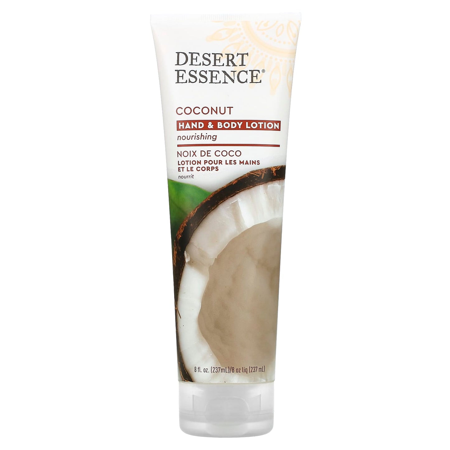 Desert Essence Coconut Hand & Body Lotion, 8 oz - Image 1