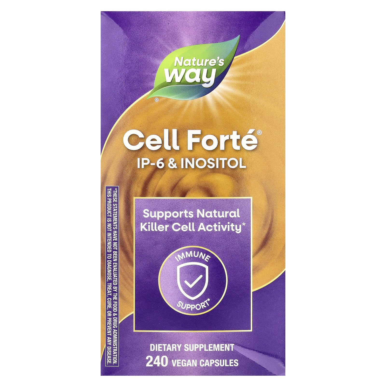 Nature's Way, Cell Forté, IP-6 & Inositol, 240 Vegan Capsules - Image 1