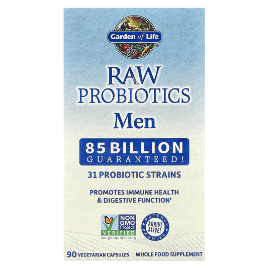 Garden of Life RAW Probiotics Men 85 Billion CFU 90 Capsules - Image 1