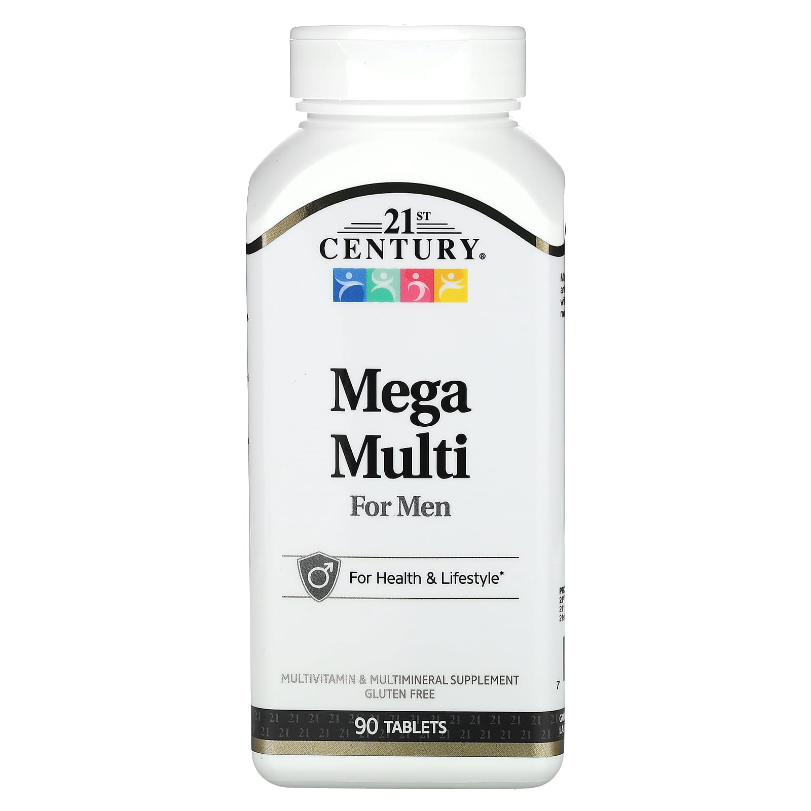 21st Century Mega Multi for Men Multivitamin Supplement, 90 Tablets - Image 1