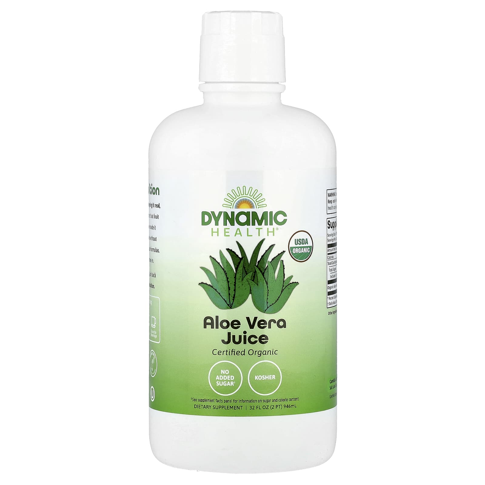 Aloe Vera Juice by Dynamic Health | USDA Organic & Sugar-Free - Image 1