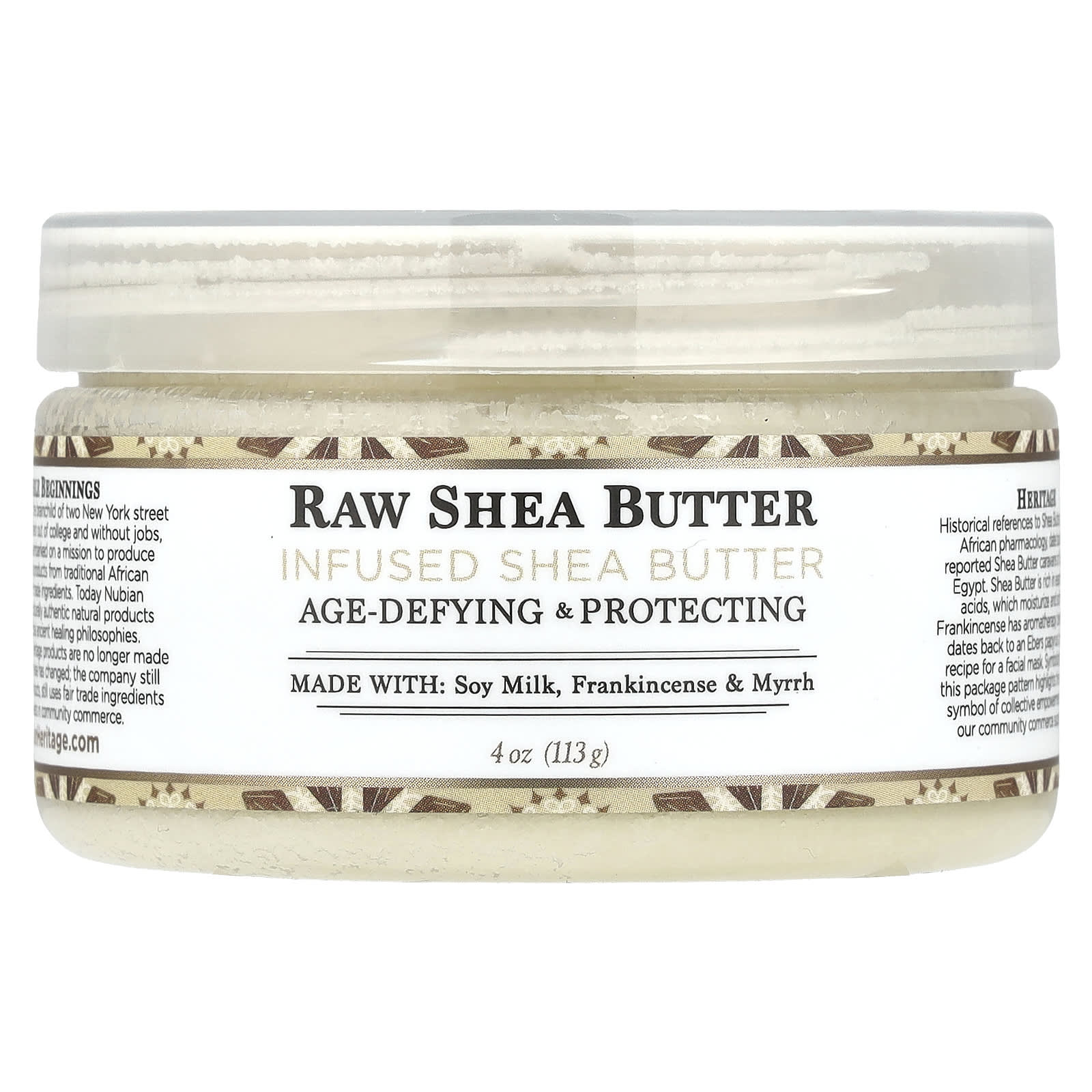 Nubian Heritage, Raw Shea Butter, Infused Shea Butter, 4 oz (113 g) - Image 1