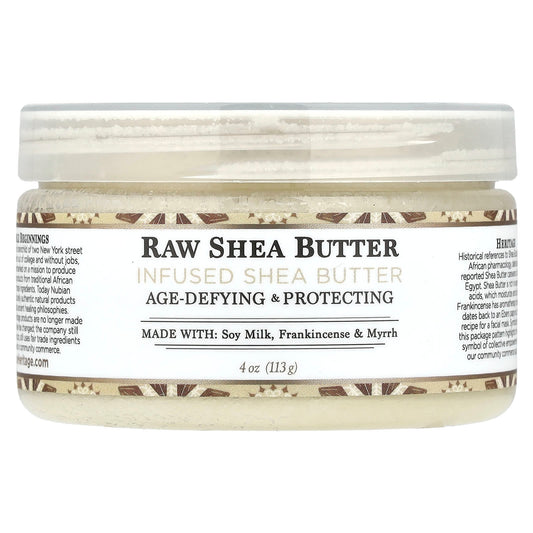 Nubian Heritage, Raw Shea Butter, Infused Shea Butter, 4 oz (113 g) - Image 1