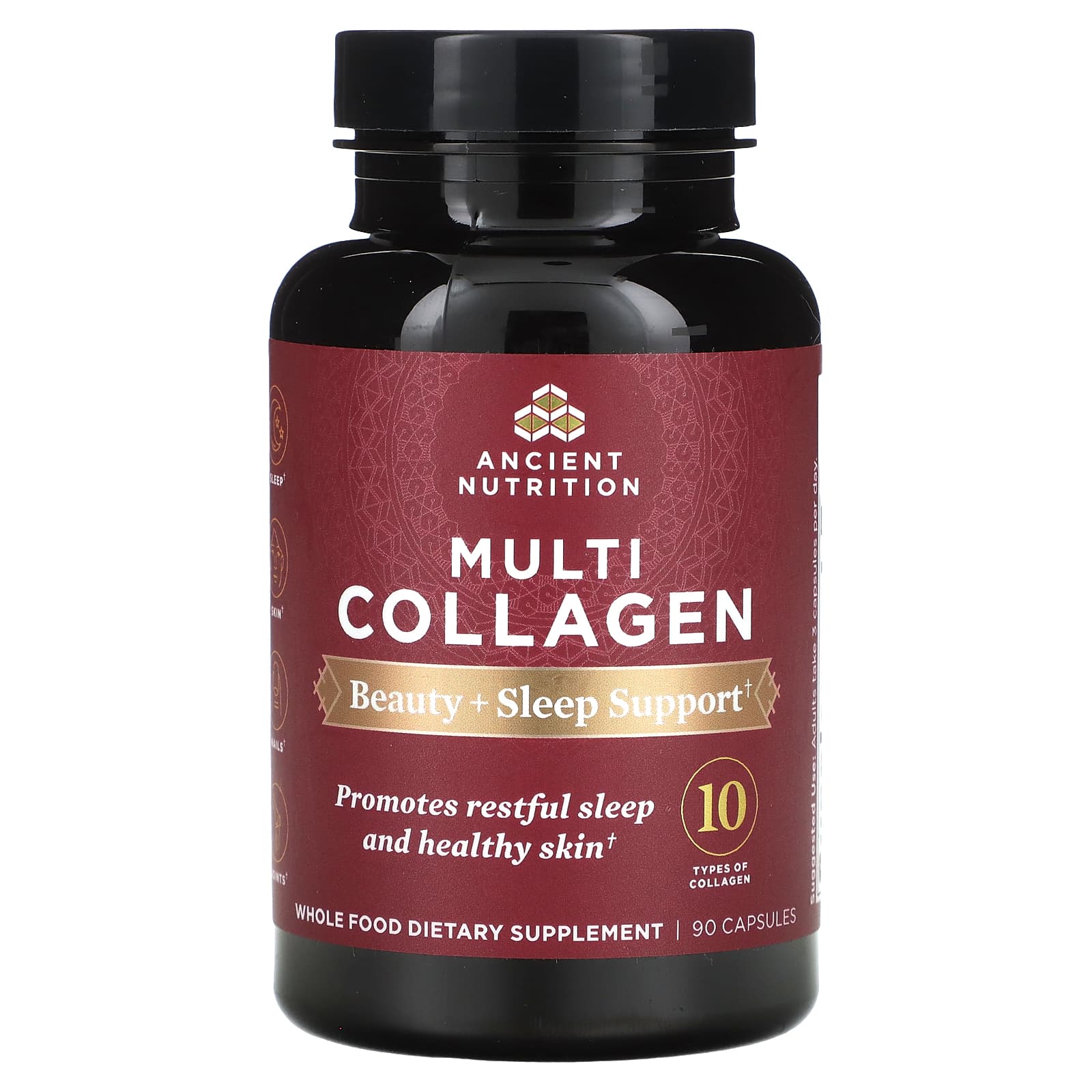 Collagen Beauty and Sleep Support Supplement by Ancient Nutrition - Image 1