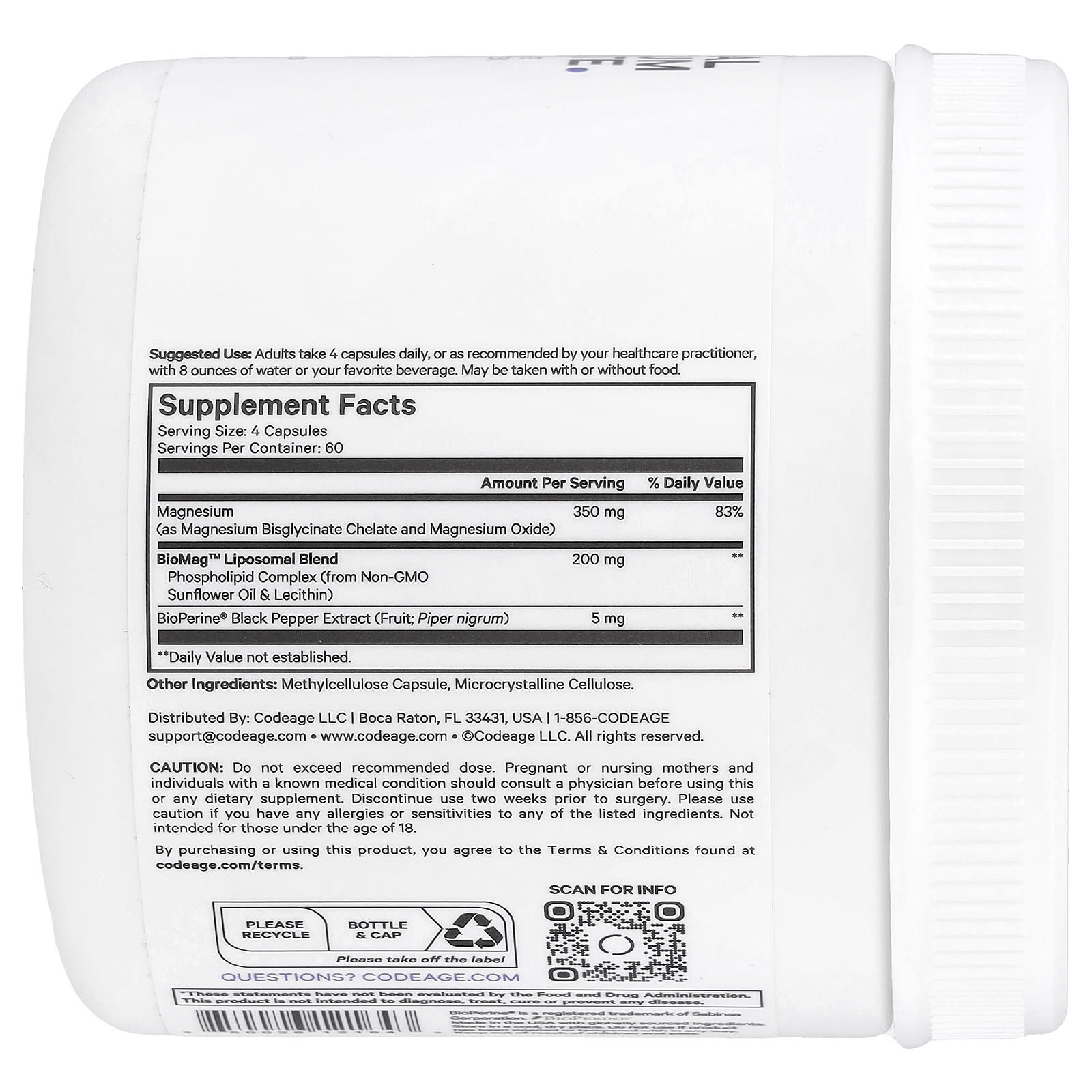Unlock Relaxation with CodeAge Liposomal Magnesium Glycinate - Image 2