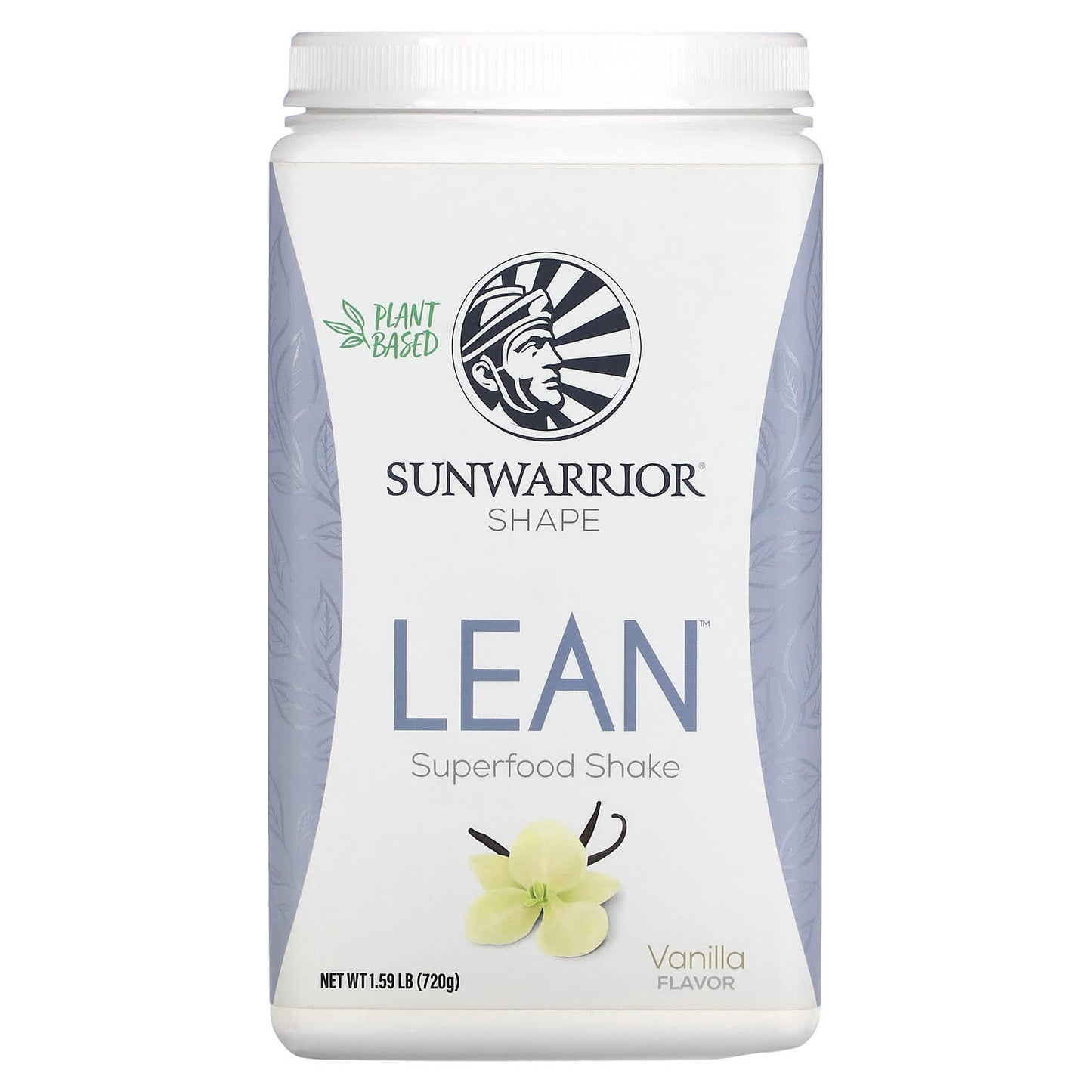 Sunwarrior, Lean Superfood Shake, Vanilla, 1.59 lb (720 g) - Image 1