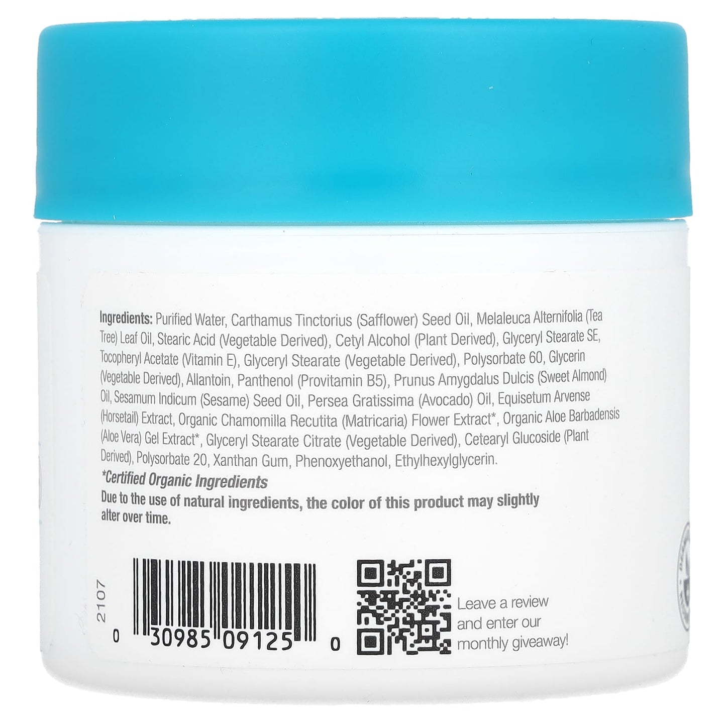 Derma E Tea Tree & Vitamin E Relief Cream, 4 oz - Soothing Skin Cream - Image 2