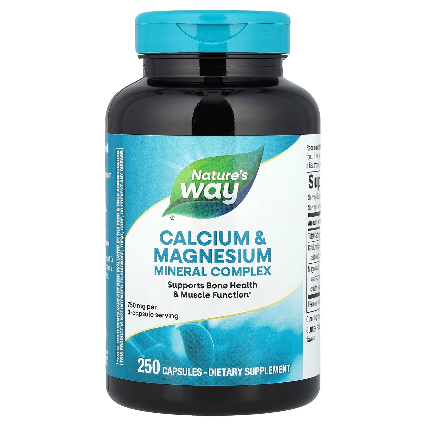 Nature's Way, Calcium & Magnesium Mineral Complex, 250 Capsules - Image 1